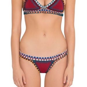 Kiini SOLEY - BIKINI BOTTOM in Burgundy